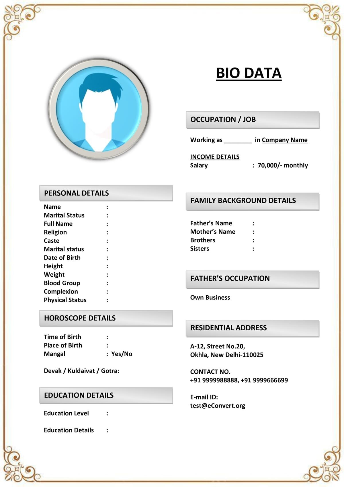 Matrimonial Profile with Social Interests