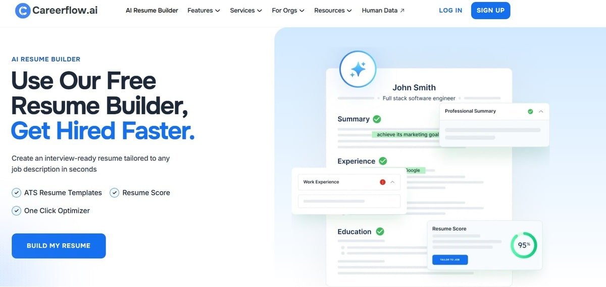 Resume builder by AI