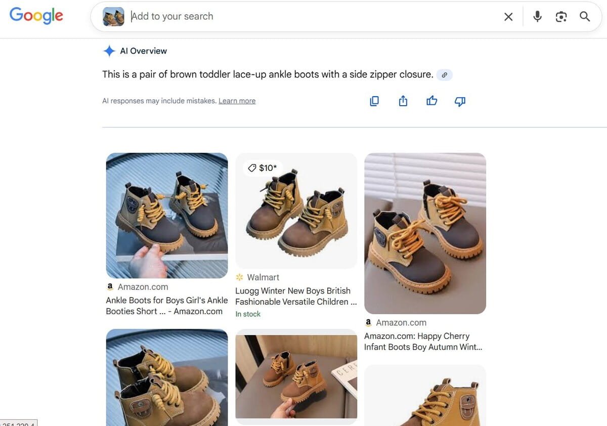 Google Images results page