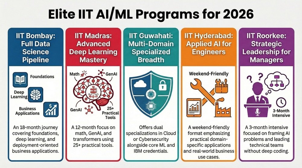 IIT AI ML Course for Professionals Targeting ML Roles