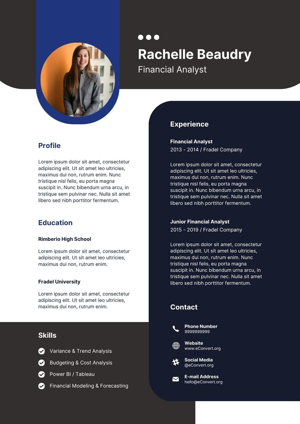 Best Resume Format for Freshers