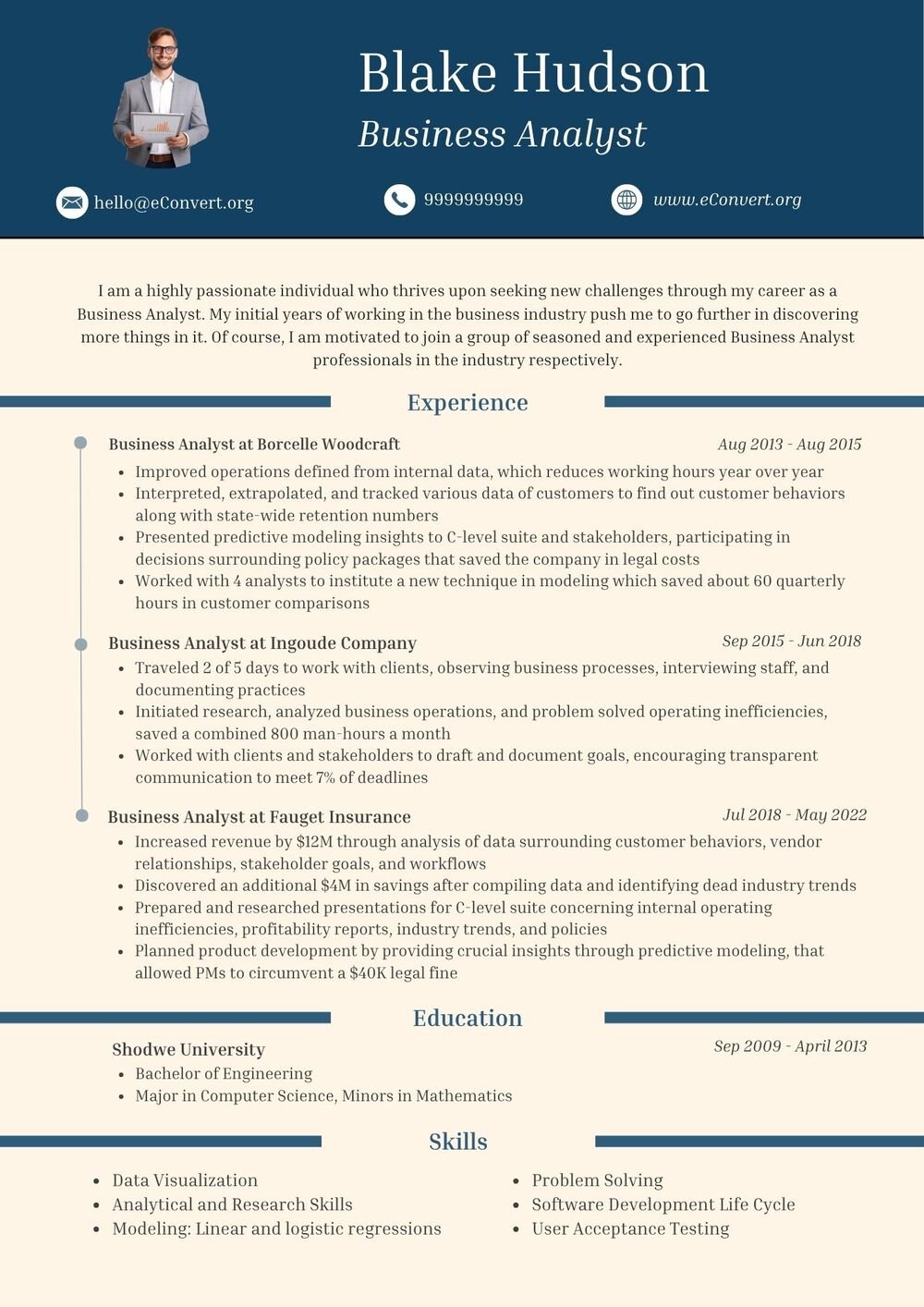 Business Analyst Resume