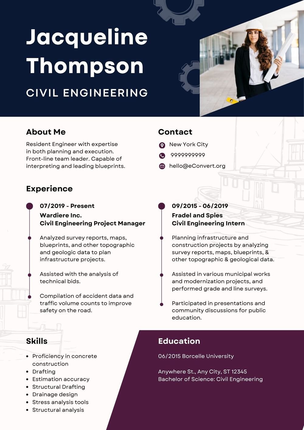 Civil Engineering Resume