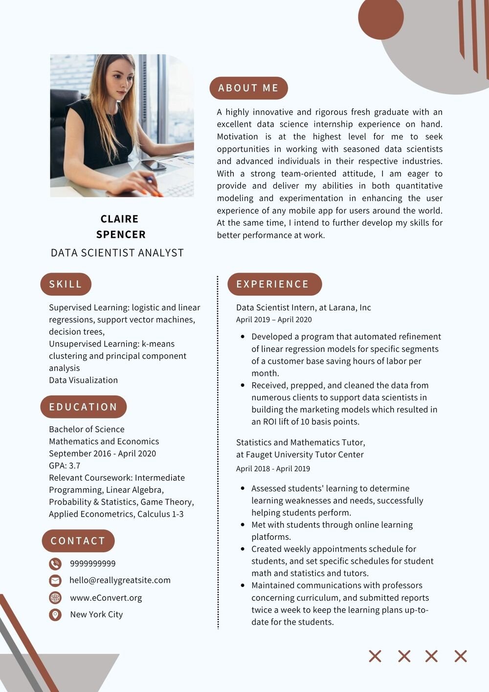 Data Scientist Analyst Resume