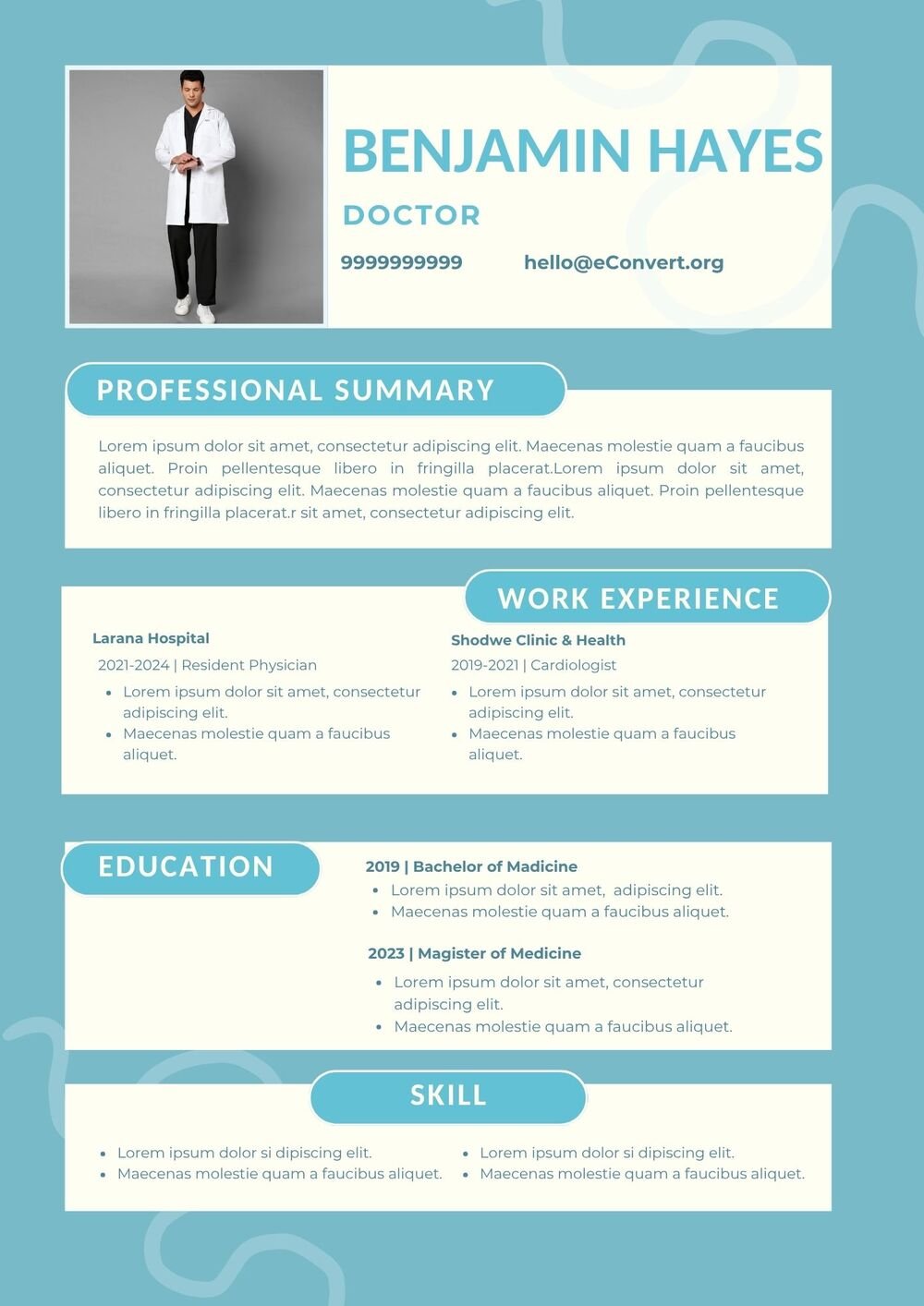 Doctor Resume