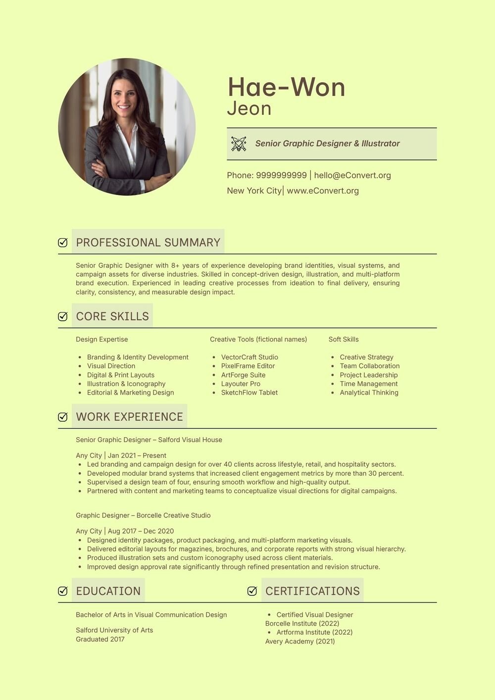 Editable Resume Templates Free Download