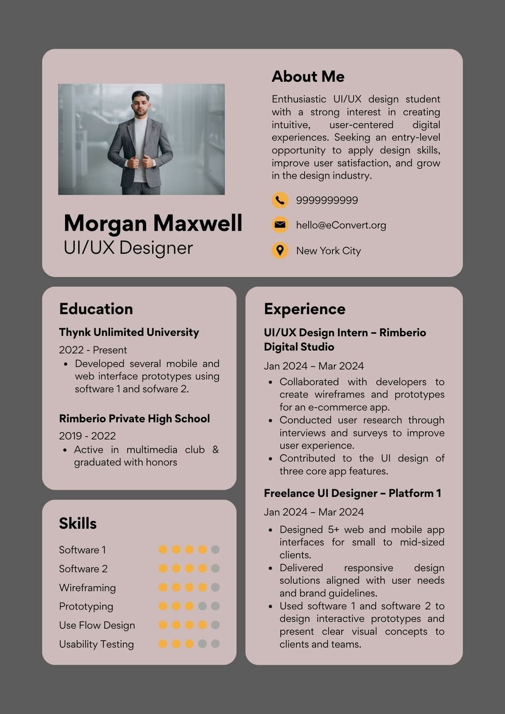 Entry-Level Resume Templates