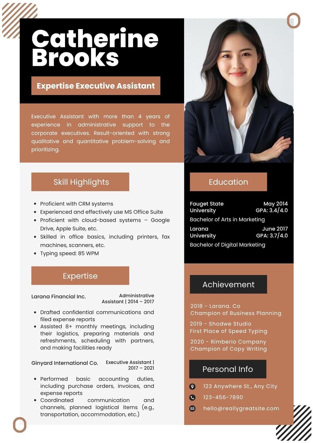 Expertise Executive Assistant Resume