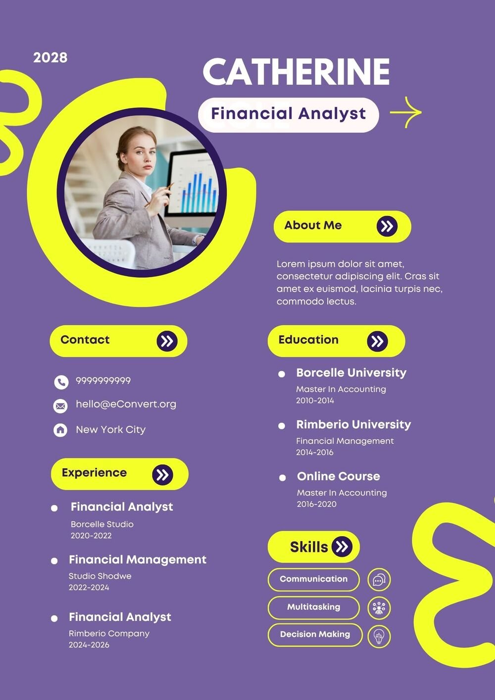 Financial Analyst Resume