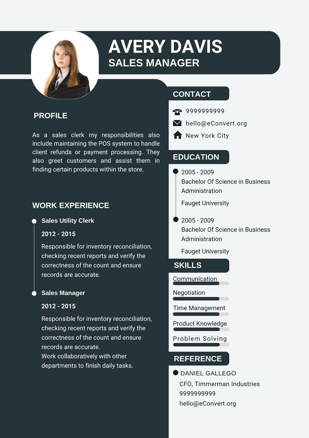 Job Resume Format Free Download