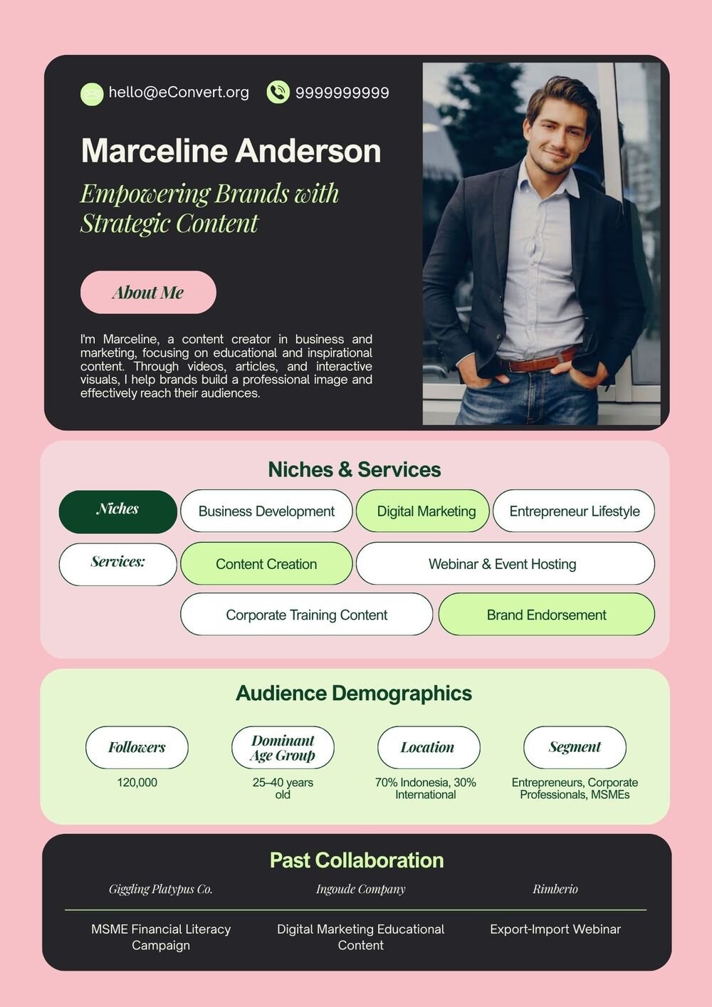 One Page Resume Templates Free Download