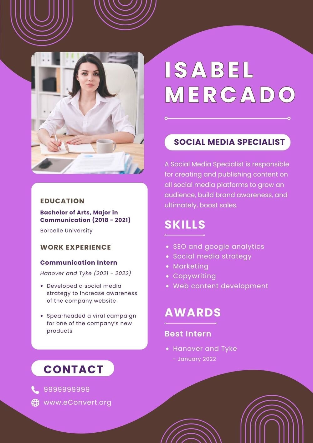 Resume Templates for Internship