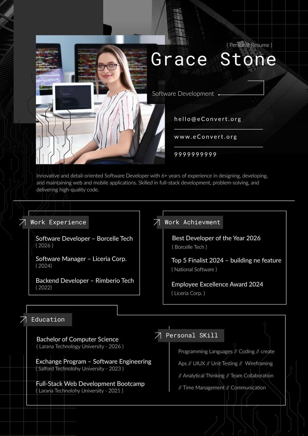 Software Development Resume