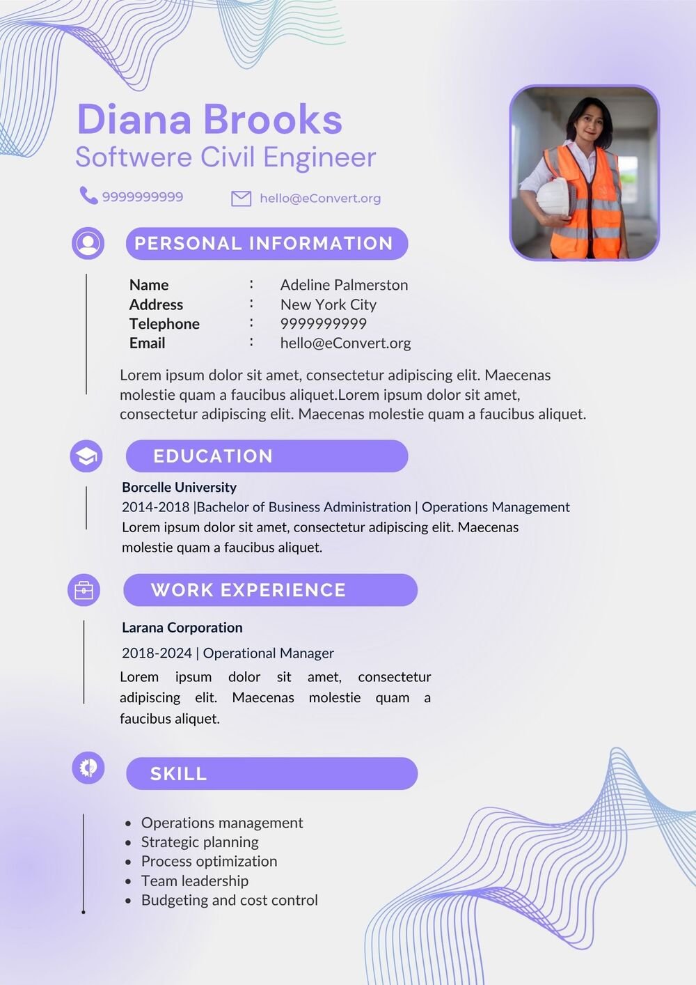 Software Civil Engineer Resume