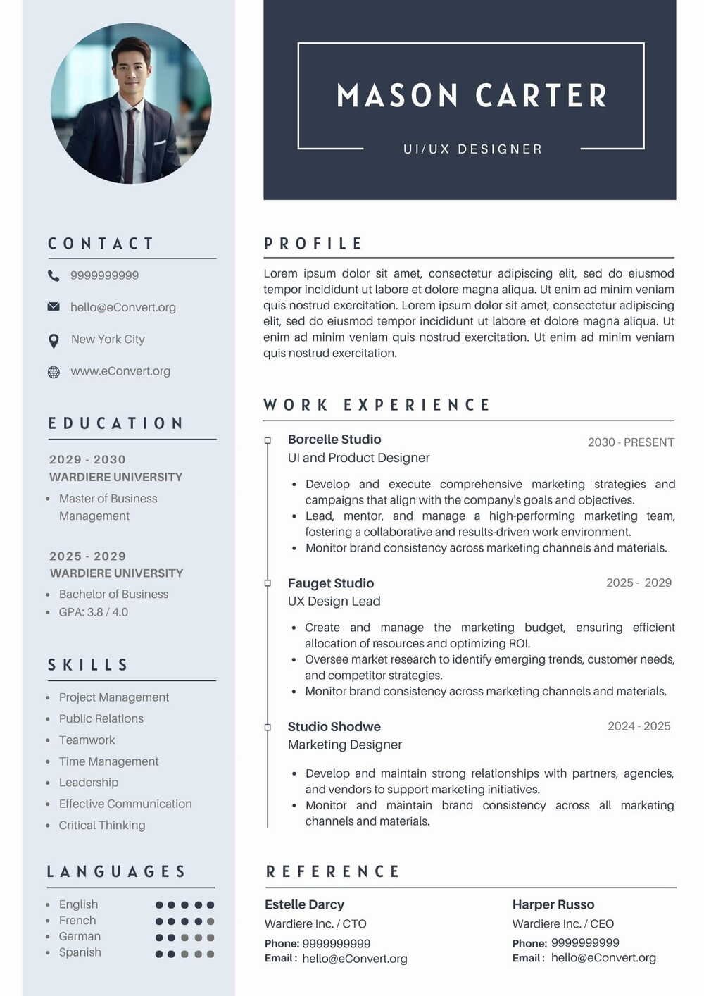 UIUX Designer Resume