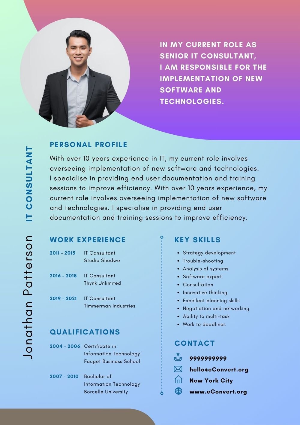 Resume Templates for Career Change