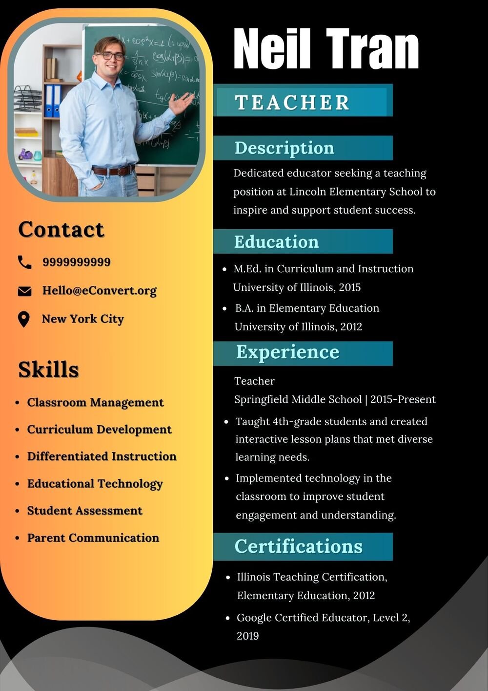 Resume Templates for Entry Level Jobs