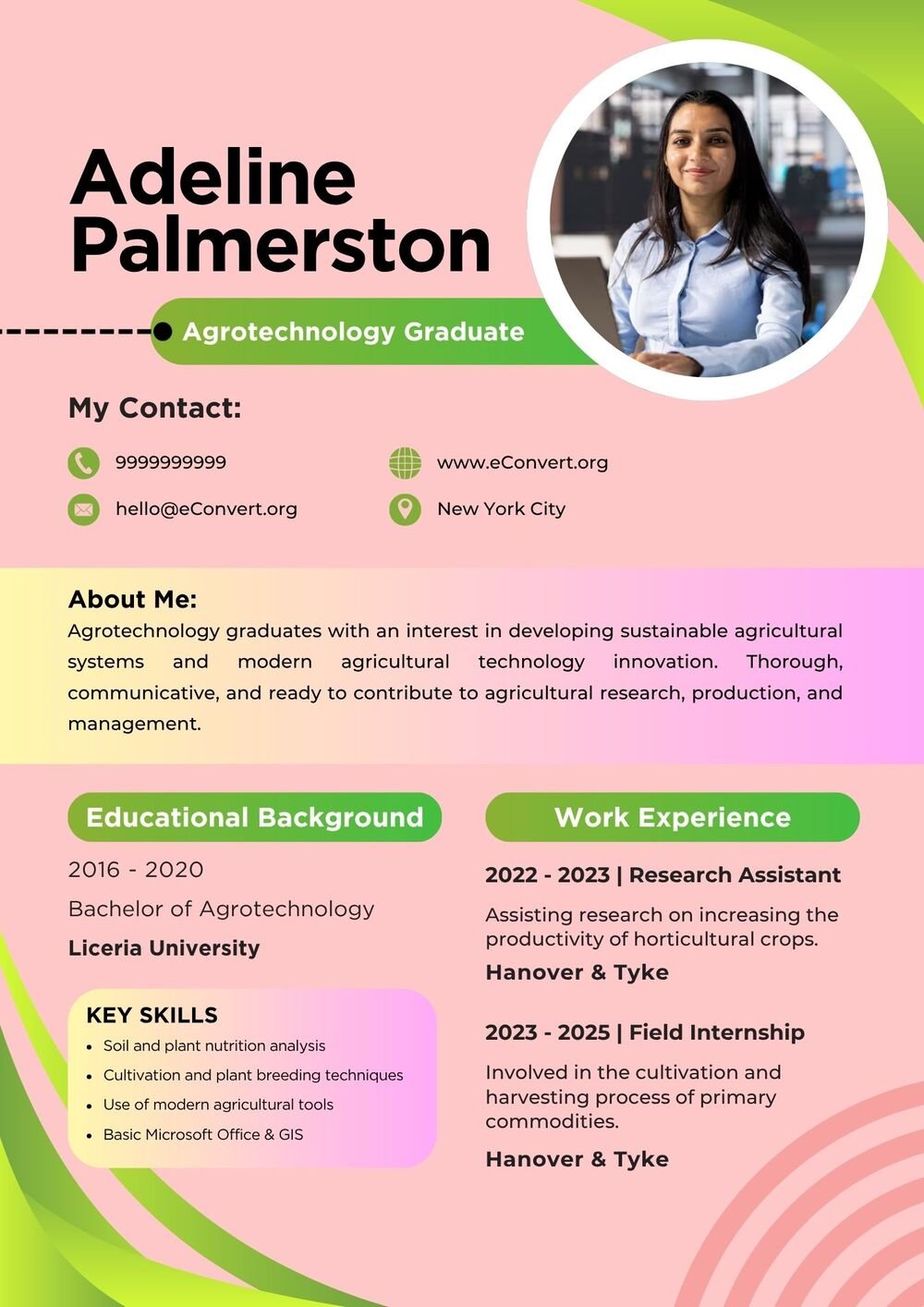 Resume Templates for Graduate Students