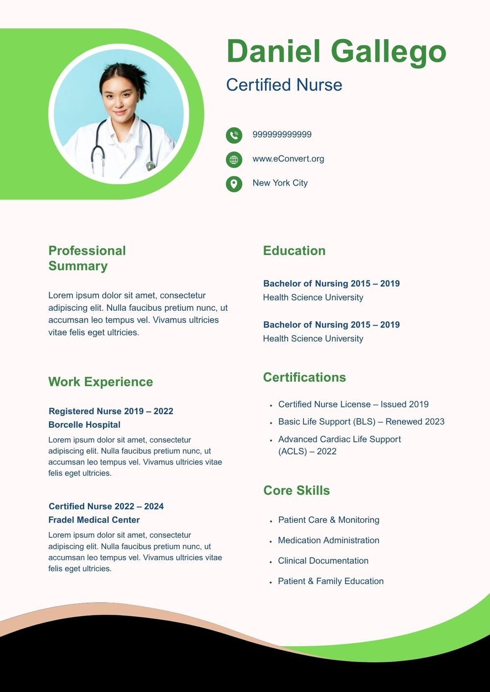 Resume Templates for Hospitality Jobs
