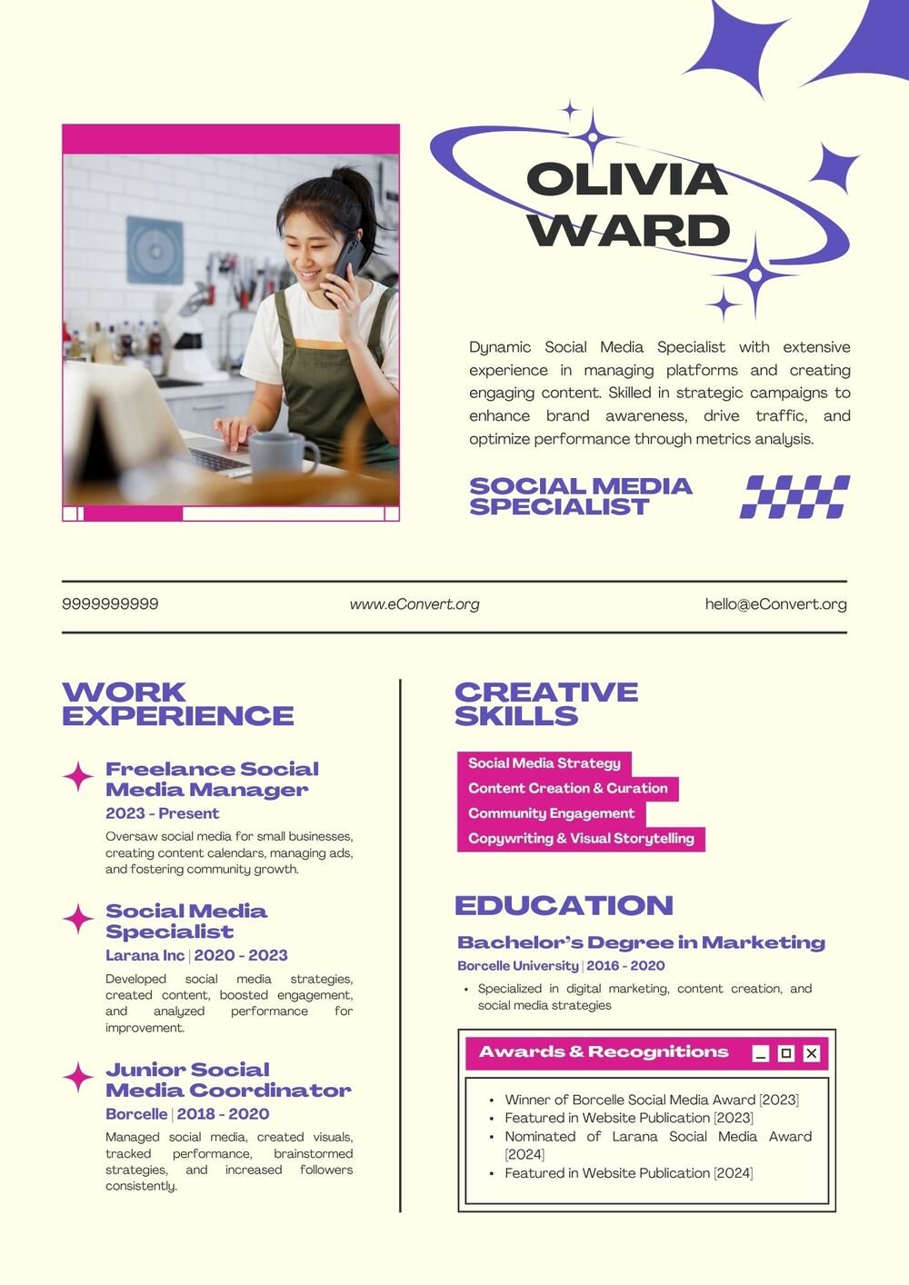 Resume Templates for Part Time Jobs