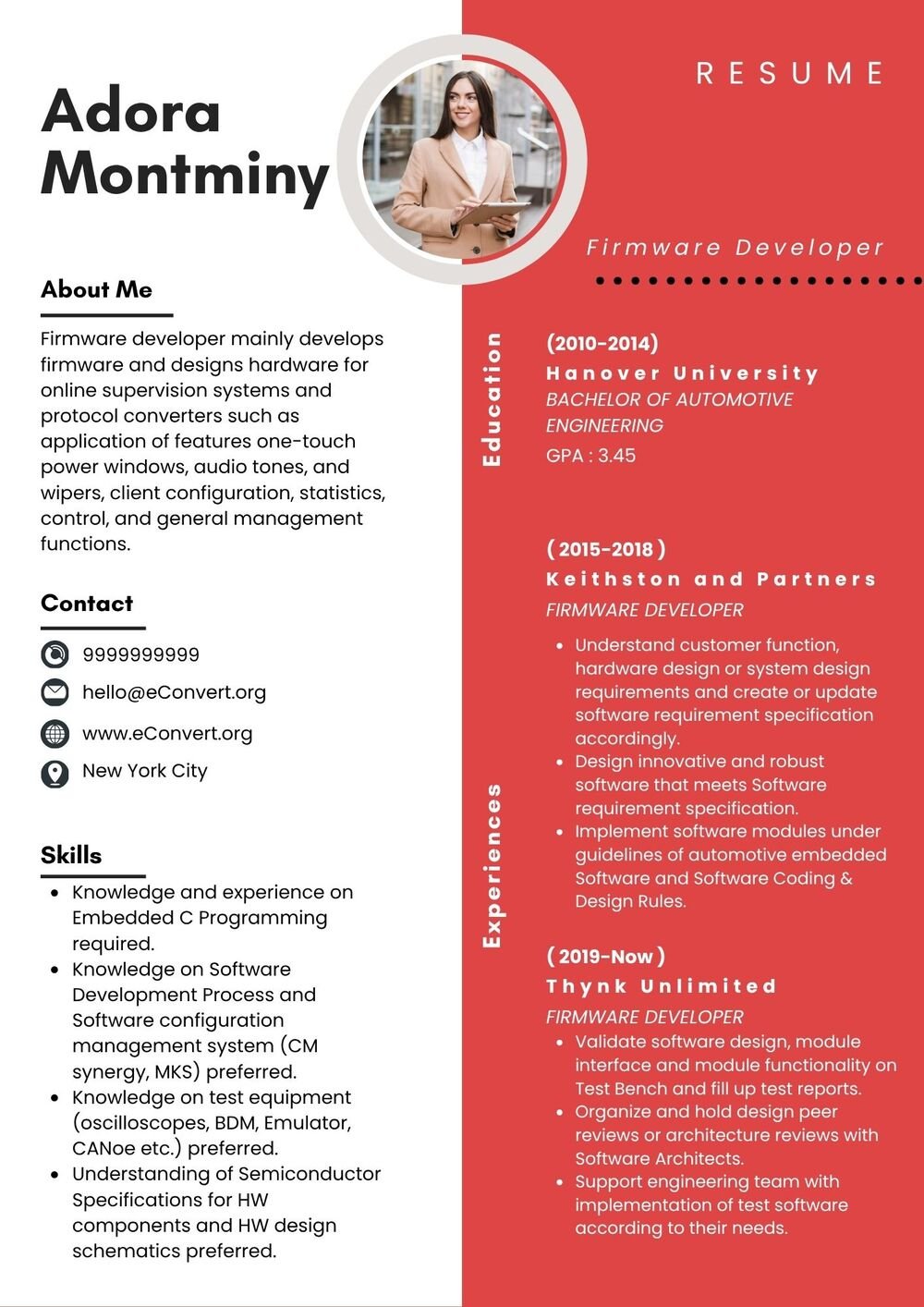 Resume Templates for Senior Professionals