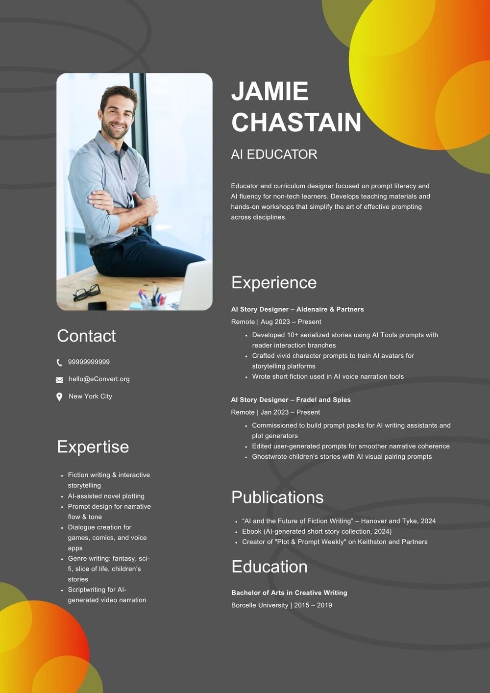 Resume Templates for Startup Jobs