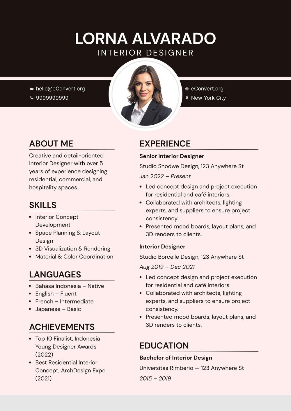 Resume Templates for Supply Chain Jobs