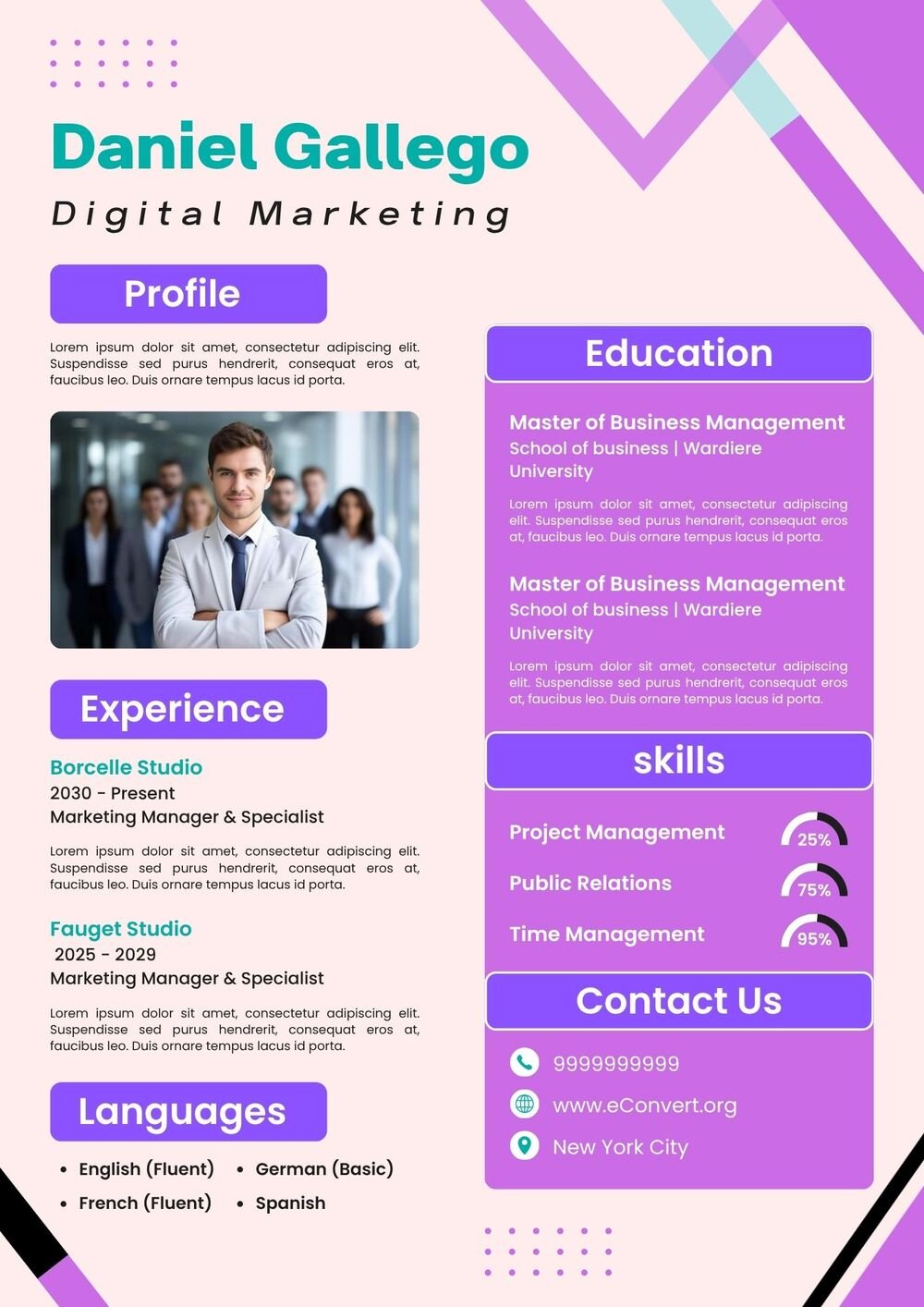 Resume Templates for USA Jobs