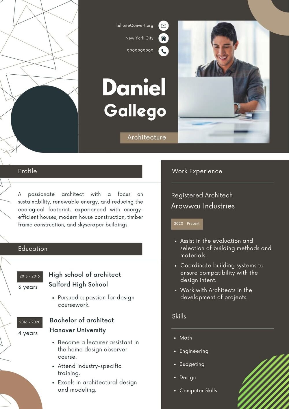 Resume Templates with Cover Letter