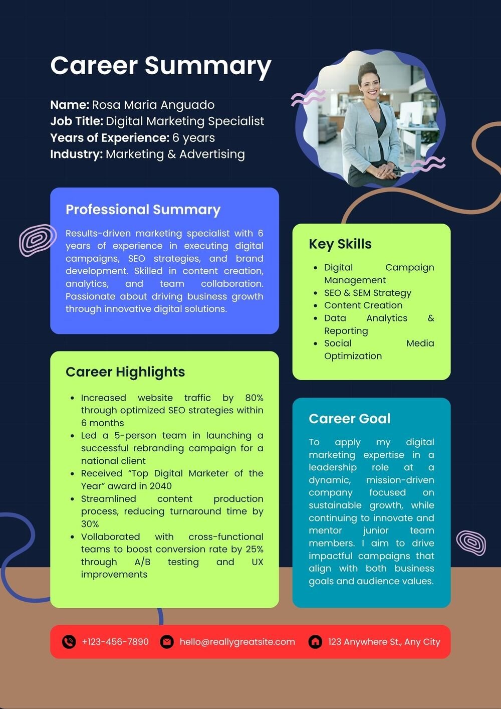 Resume Templates with Summary Section