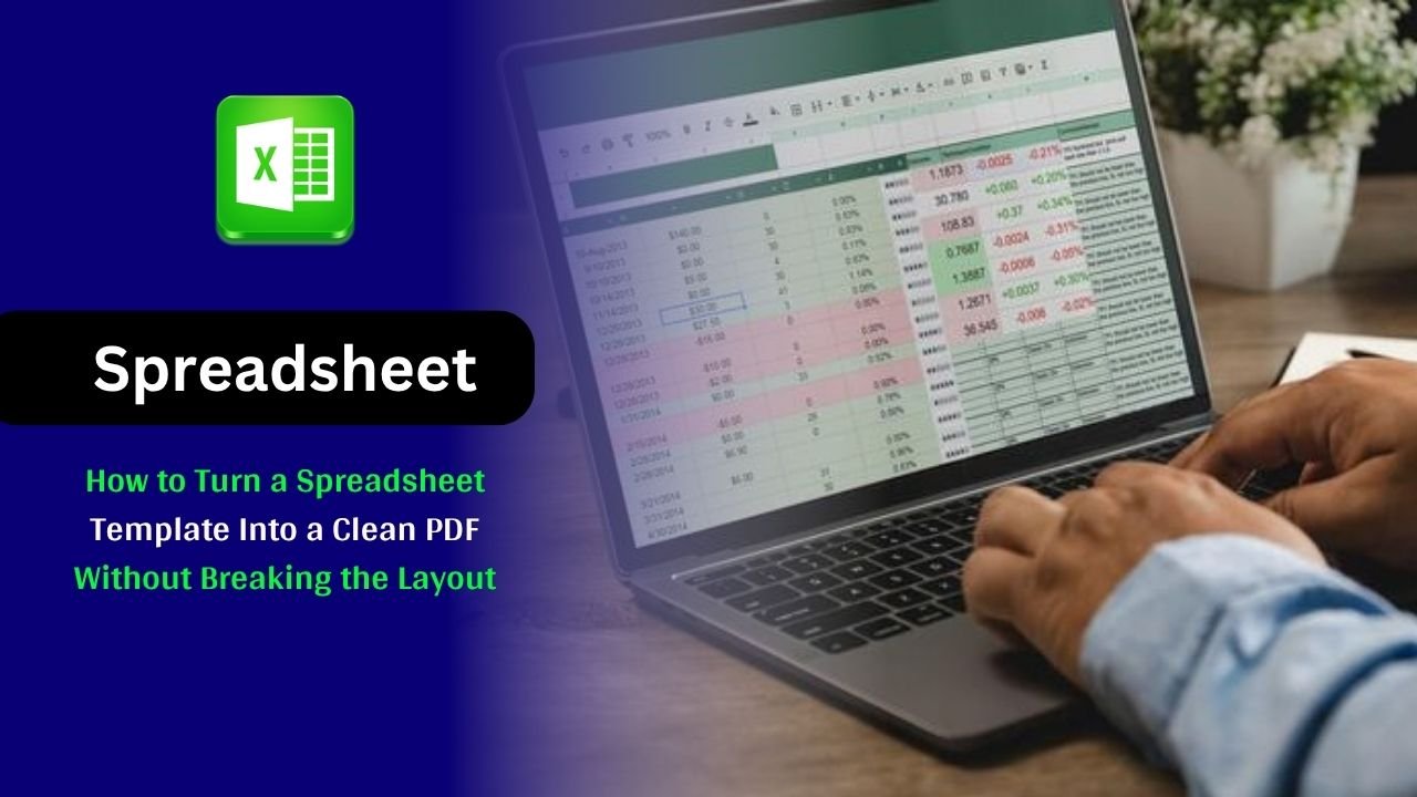 How to Turn a Spreadsheet Template Into a Clean PDF Without Breaking the Layout
